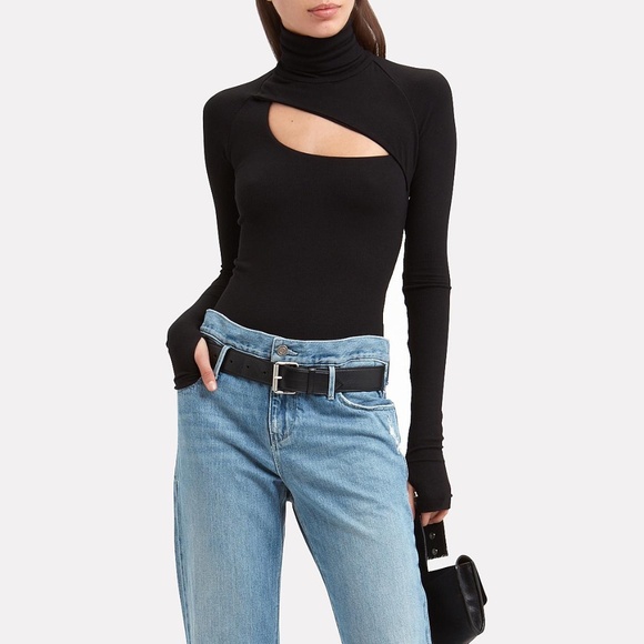 ALIX NYC Black Long Sleeve Cutout Bodysuit - Picture 13 of 16